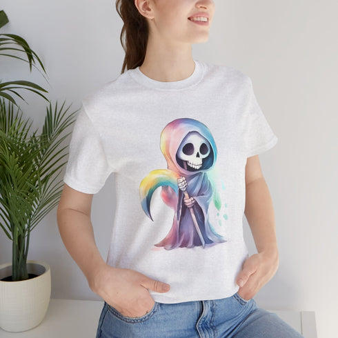 Cute Colorful Reaper - Short Sleeve Tee